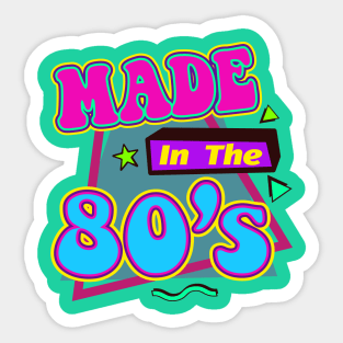 Made in the 80s Retro Vintage Style Sticker